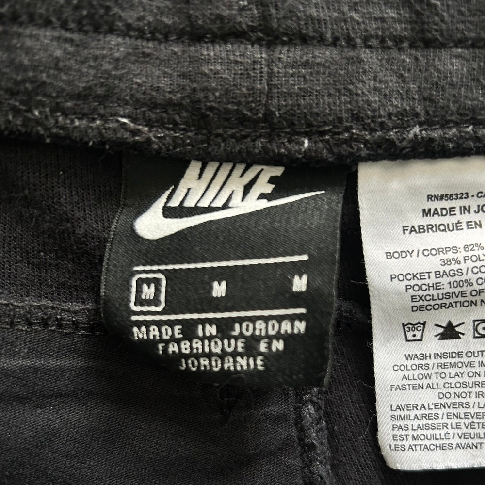 Nike Sportswear Optic Fleece Joggers Black Heather Pants Men's Size Medium - Picture 6 of 10
